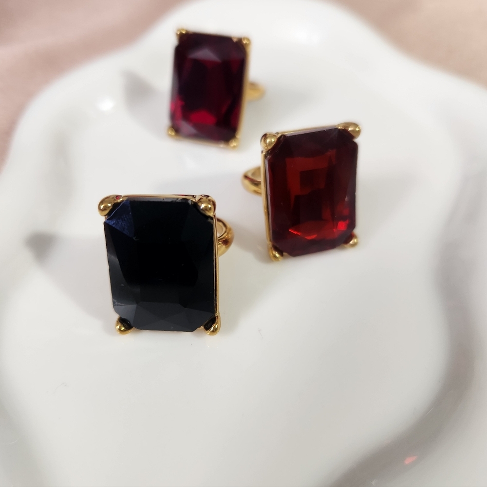 Gold Big Statement Ring - image 1